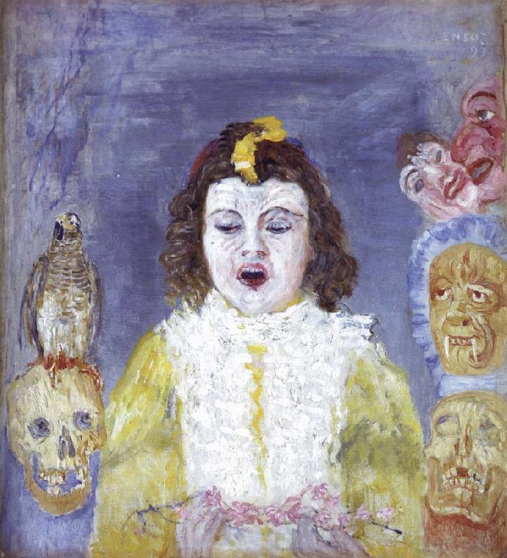 James Ensor The Girl with Masks oil painting image